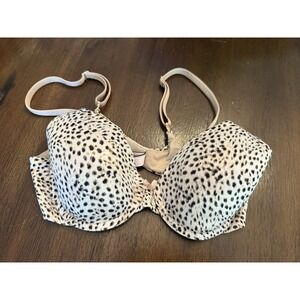 Victoria's Secret Bra Body By Victoria  34B Animal Print TShirt Push Up